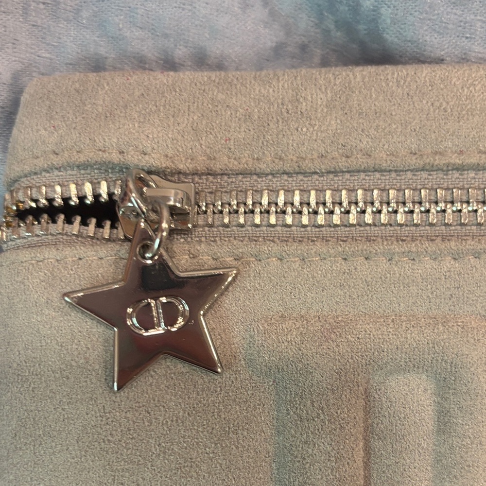 Dior Grey Embossed Pouch - Picture 2 of 4